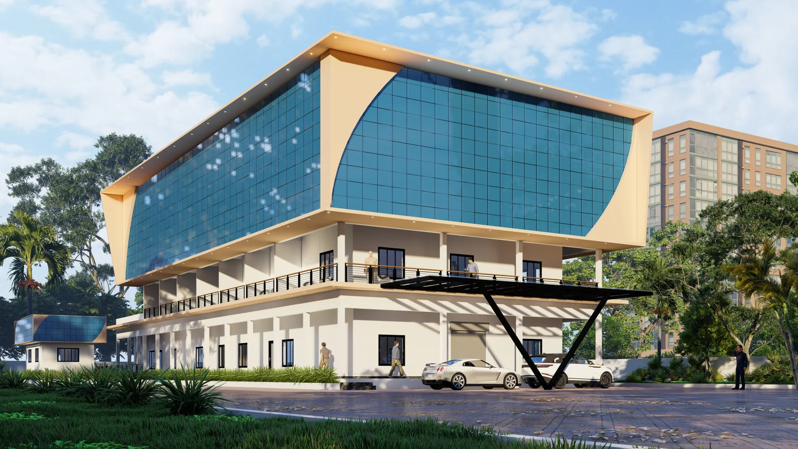Best Architectural Studio in Ponkunnam Kottayam Emcube Architectural Structural Design Kerala PT Slab 3D Interior Design