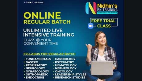 Nidhin's RN Training Kanjikuzhi Kottayam Best RN Coaching Center Kerala